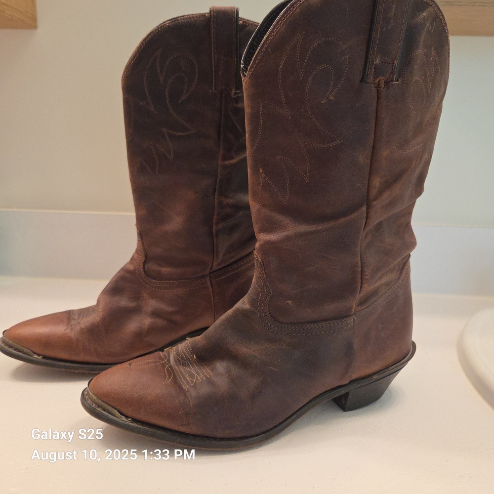 Vintage Western Leather Boots